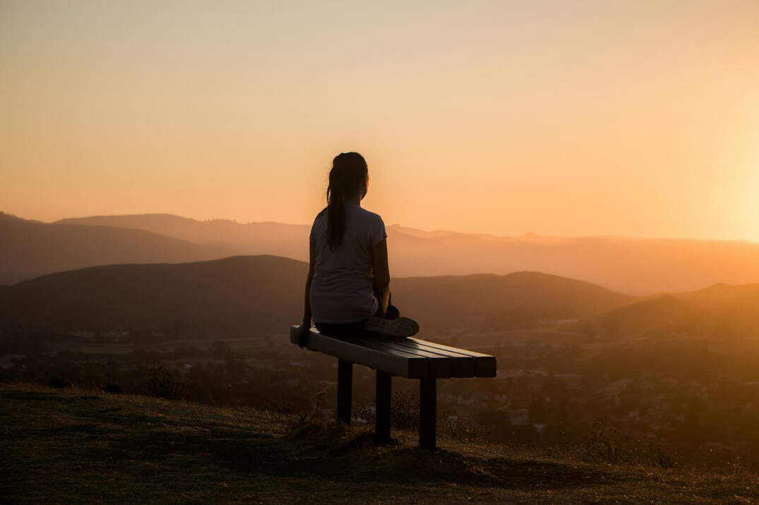 woman practicing mindfulness
