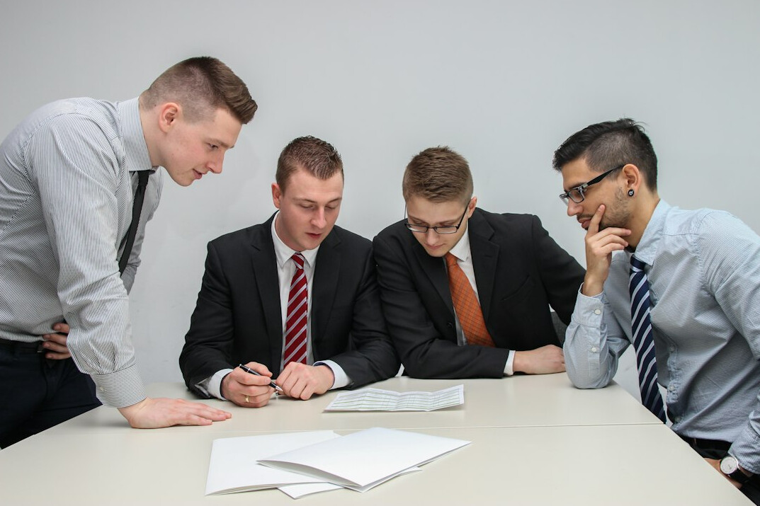person practicing communication skills