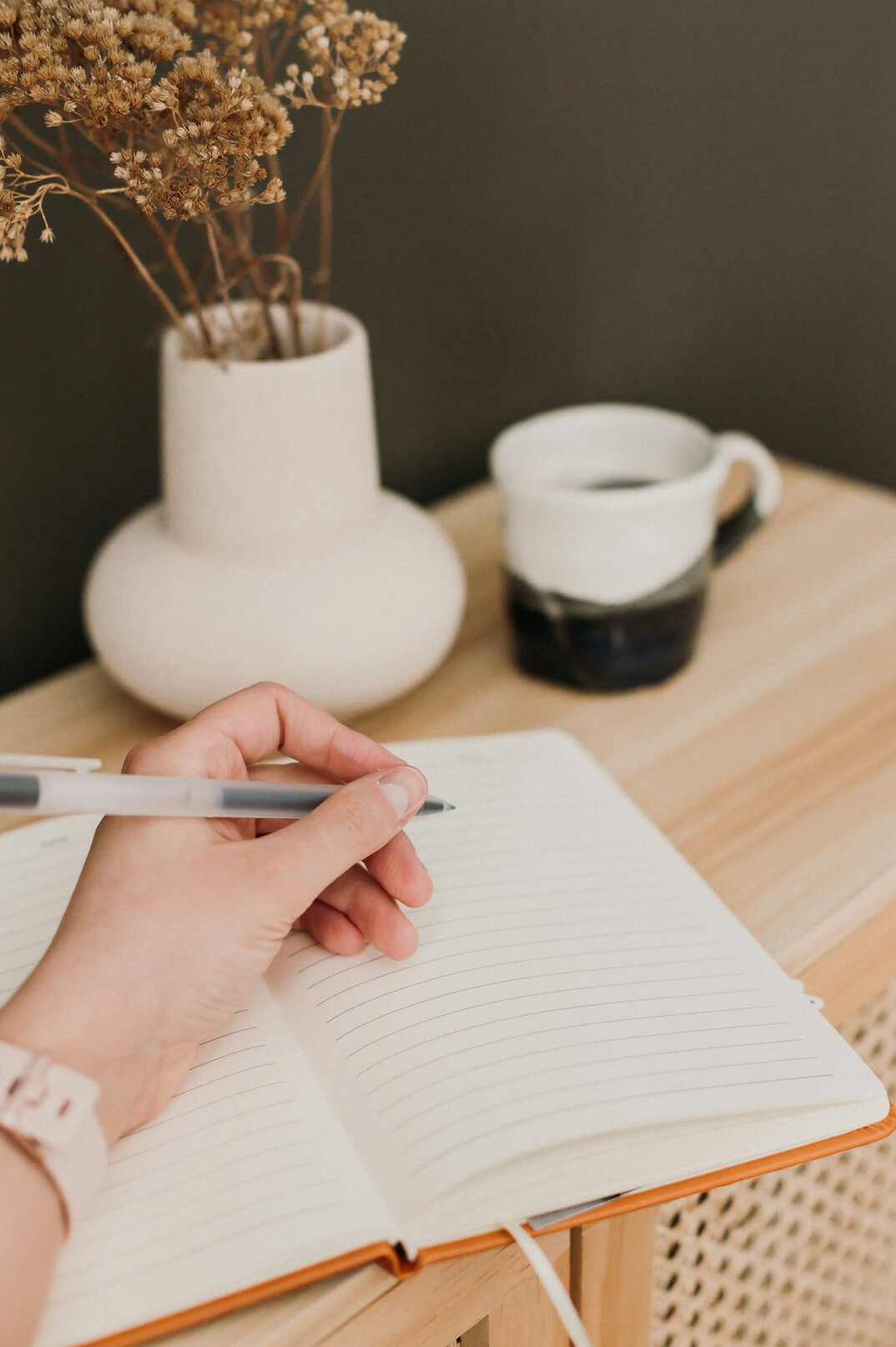 woman journaling thoughts